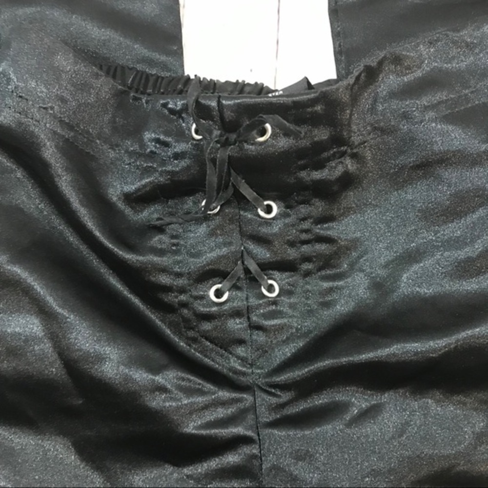 No Boundaries Girls Black Lace Up Polyester Pants - Size 7/8 - Picture 2 of 6
